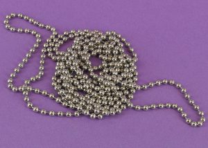 BS ŁAŃCUSZEK METALOWY SREBRNY