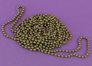 BS ŁAŃCUSZEK METALOWY BRĄZ